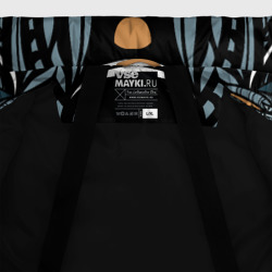 Куртка с принтом Рисунок лиса для мужчины, вид на модели спереди №4. Цвет основы: черный