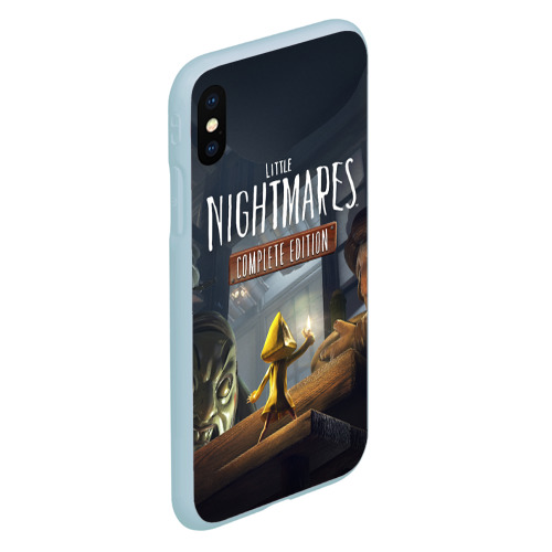 Чехол для iPhone XS Max матовый Little Nightmares 2, цвет голубой - фото 3