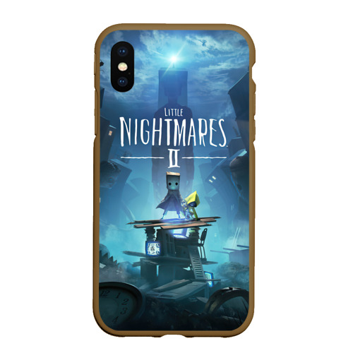 Чехол для iPhone XS Max матовый Little Nightmares 2, цвет коричневый