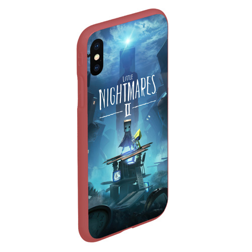 Чехол для iPhone XS Max матовый Little Nightmares 2, цвет красный - фото 3