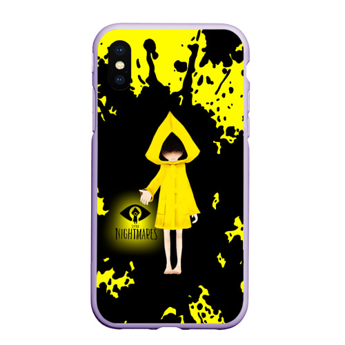 Чехол для iPhone XS Max матовый Little Nightmares/Шестая, цвет светло-сиреневый