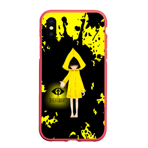 Чехол для iPhone XS Max матовый Little Nightmares/Шестая, цвет красный