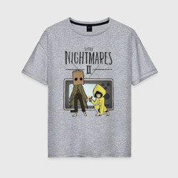 Женская футболка хлопок Oversize Little Nightmares 2