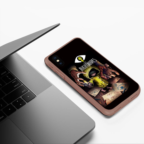 Чехол для iPhone XS Max матовый Шестая. Little Nightmares, цвет коричневый - фото 5