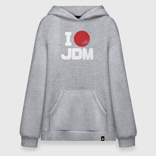 Худи SuperOversize хлопок JDM, цвет меланж