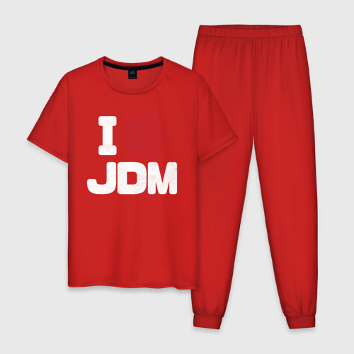 Мужская пижама хлопок JDM, цвет красный