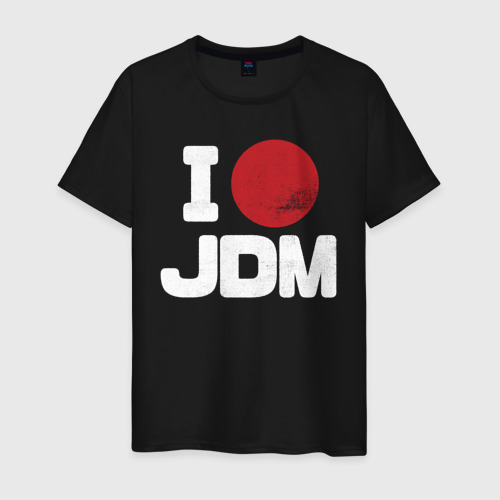 Мужская футболка хлопок JDM, цвет черный