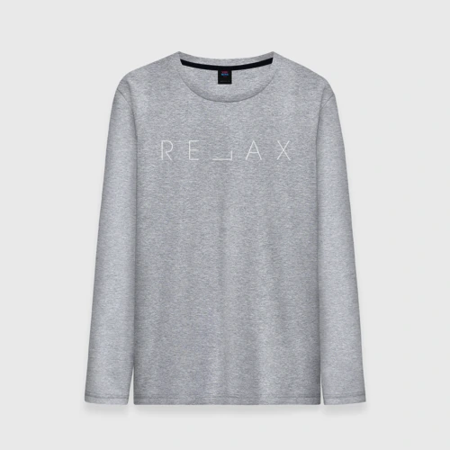 Мужской лонгслив хлопок Relax