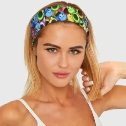 Повязка на голову 3D Цветные Поп Котики - фото 2