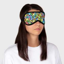 Маска для сна 3D Цветные Поп Котики - фото 2
