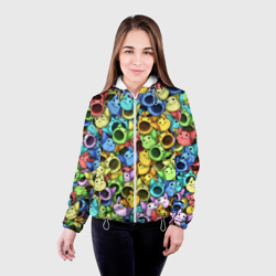 Женская куртка 3D Цветные Поп Котики - фото 2
