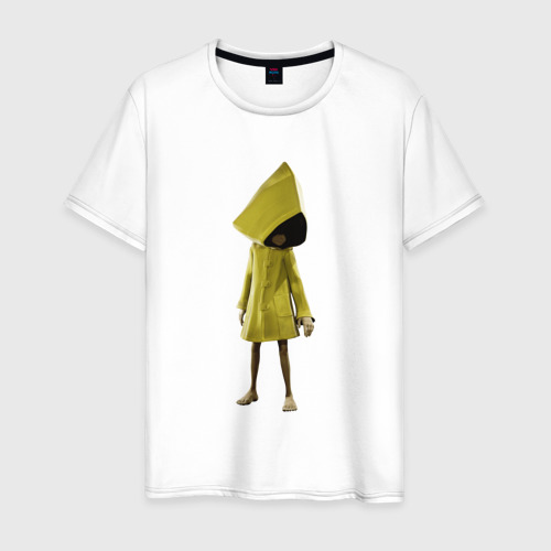 Мужская футболка хлопок Little Nightmares, цвет белый