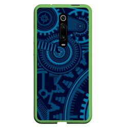 Steampunk mechanic blue – Чехол для Xiaomi Redmi Mi 9T с принтом купить