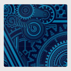 Магнитный плакат 3Х3 Steampunk mechanic blue