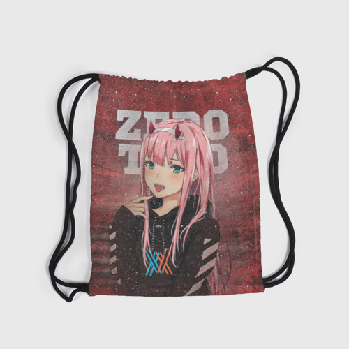 Рюкзак-мешок 3D Zero Two в толстовке - фото 6