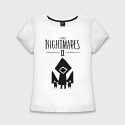 Женская футболка хлопок Slim Логотип Little Nightmares 2
