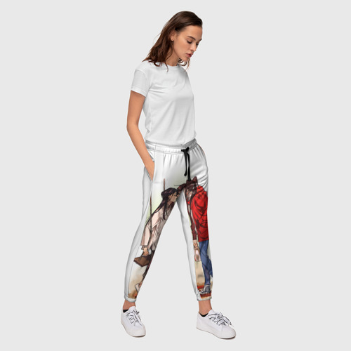 Женские брюки 3D с принтом Благословление небожителей Tia, вид сбоку #3