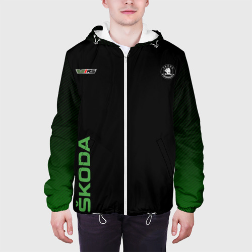 Мужская куртка 3D Шкода РС Skoda RS - фото 4