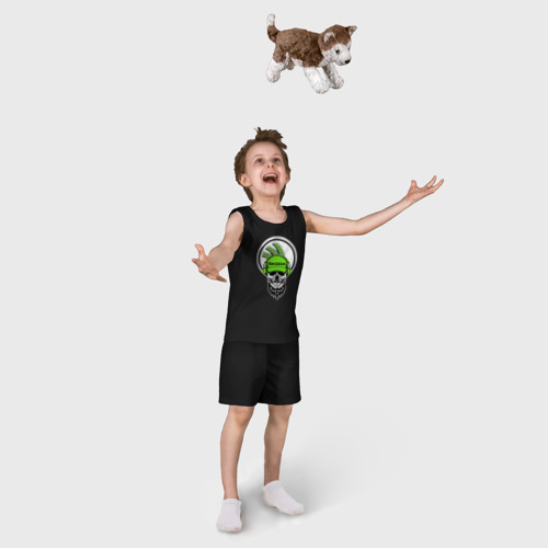 Детская пижама с шортами хлопок Skoda Шкодавод +спина, цвет черный - фото 5