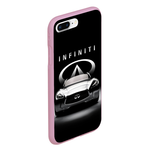 Чехол для iPhone 7Plus/8 Plus матовый INFINITI, цвет розовый - фото 3