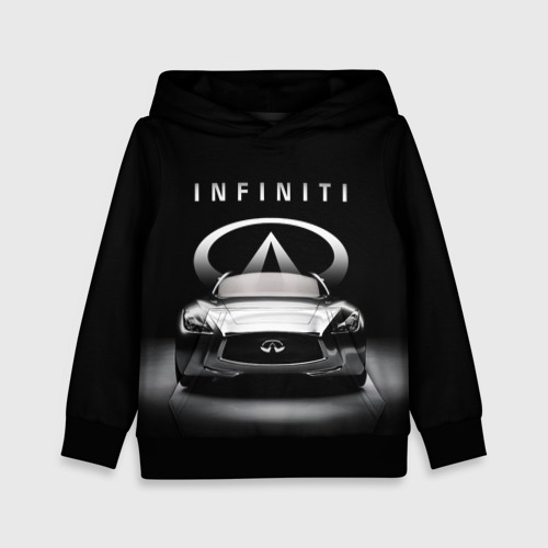 Детская толстовка 3D INFINITI, цвет черный