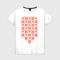 Женская футболка хлопок Белорусская вышиванка