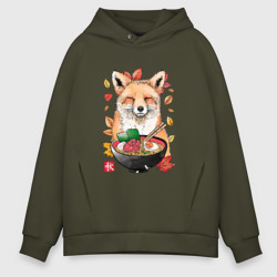 Мужское худи Oversize хлопок Лиса