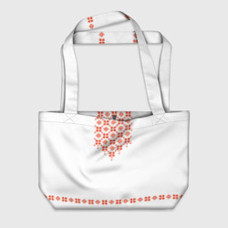 Пляжная сумка 3D Белорусская вышиванка