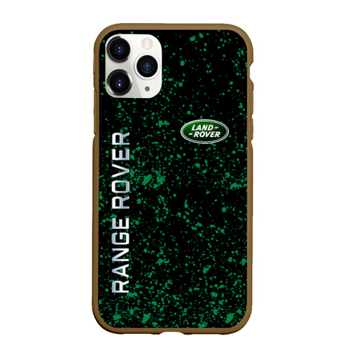 Чехол для iPhone 11 Pro Max матовый Land Rover, цвет коричневый