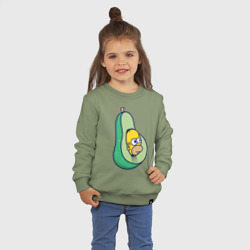 Детский свитшот хлопок Гомер авокадо - фото 2