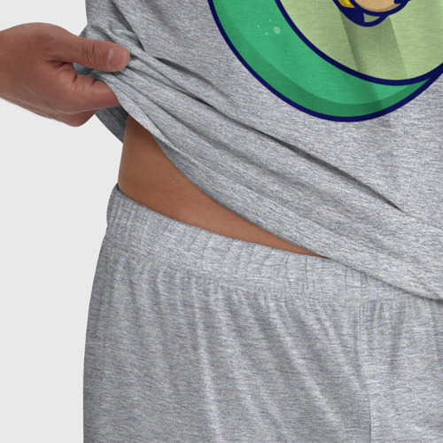 Мужская пижама хлопок с принтом Гомер авокадо, фото #4