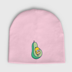 Детская шапка демисезонная Гомер авокадо