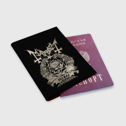 Обложка для паспорта матовая кожа Mayhem, цвет красный - фото 3