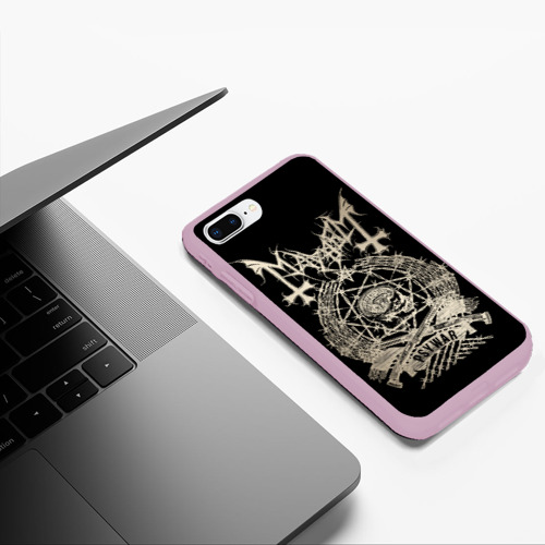 Чехол для iPhone 7Plus/8 Plus матовый Mayhem, цвет розовый - фото 5