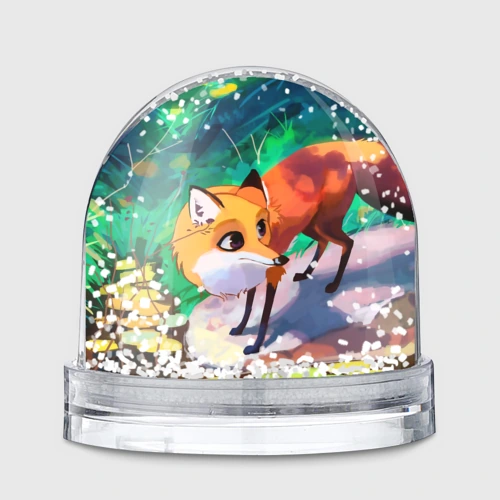 Игрушка Снежный шар Лисичка