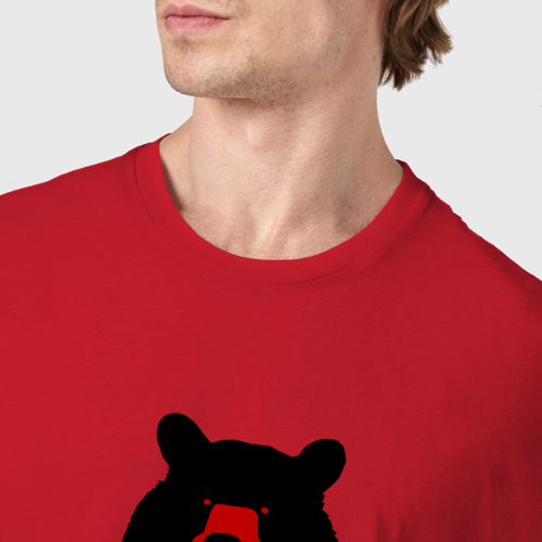 Мужская футболка хлопок Mishka, цвет красный - фото 6