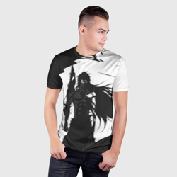 Мужская футболка 3D Slim Bleach black & white - фото 2