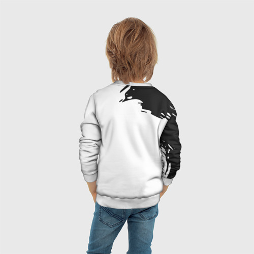 Детский свитшот 3D Bleach black & white, цвет 3D печать - фото 6