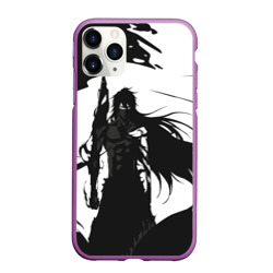 Чехол для iPhone 11 Pro матовый Bleach black & white