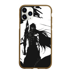 Чехол для iPhone 11 Pro Max матовый Bleach black & white