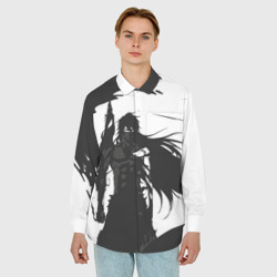 Мужская рубашка oversize 3D Bleach black & white - фото 2