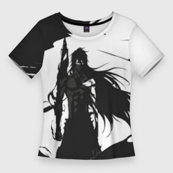 Женская футболка 3D Slim Bleach black & white
