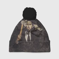 Шапка 3D c помпоном Eminem