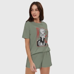 Женская пижама с шортиками хлопок Re:Zero Rem - фото 2