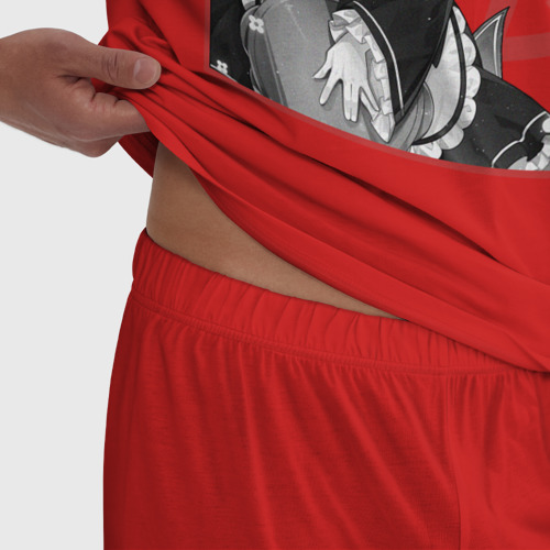 Мужская пижама хлопок Re:Zero Rem, цвет красный - фото 6