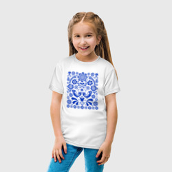 Детская футболка хлопок Синие птички счастья - фото 2