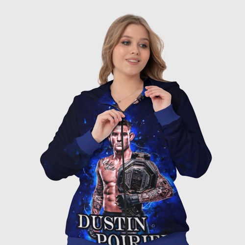 Женский костюм 3D Дастин Порье, цвет синий - фото 7