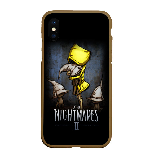 Чехол для iPhone XS Max матовый Little nightmares 2, цвет коричневый