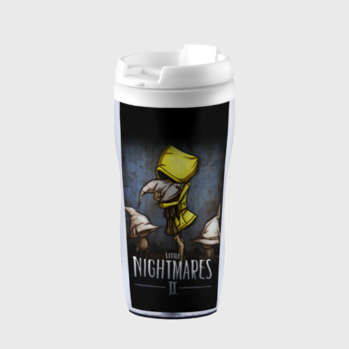 Термокружка-непроливайка Little nightmares 2, цвет белый