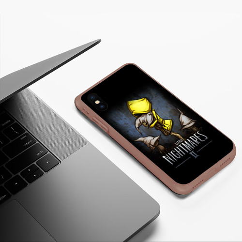 Чехол для iPhone XS Max матовый Little nightmares 2, цвет коричневый - фото 5